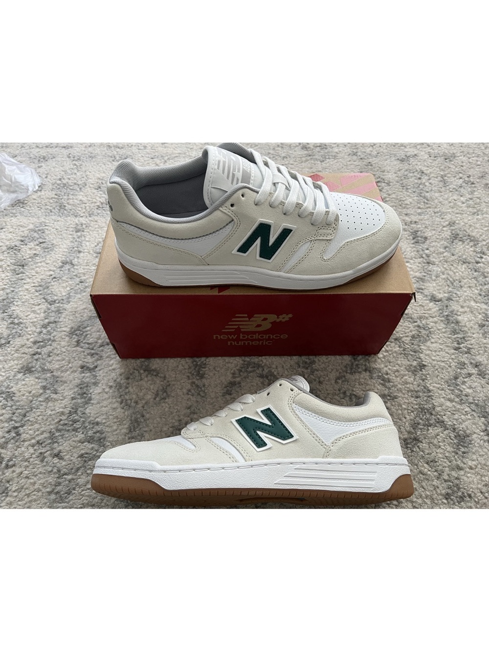New Balance Numeric 480 White Green Men’s 8.5